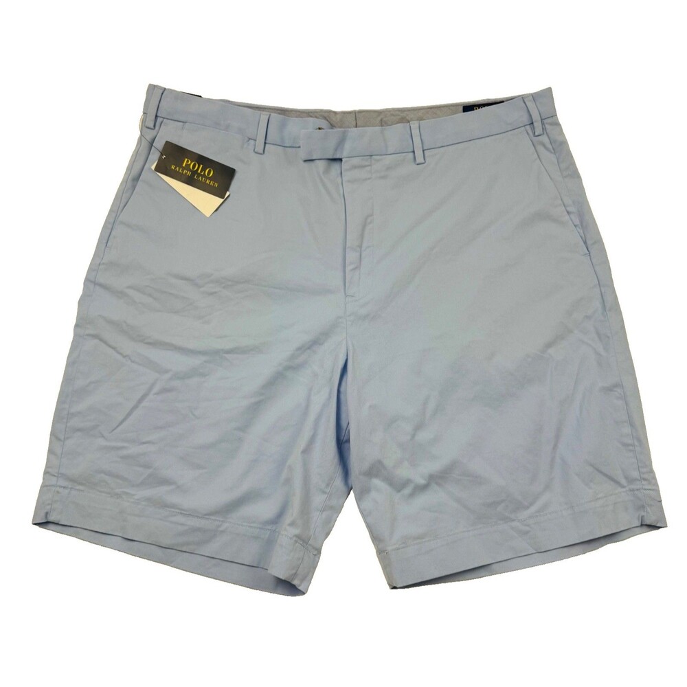 $115 NEW POLO RALPH LAUREN Mens 40 Blue 9" Inseam 21" Length Khaki/Chino Shorts